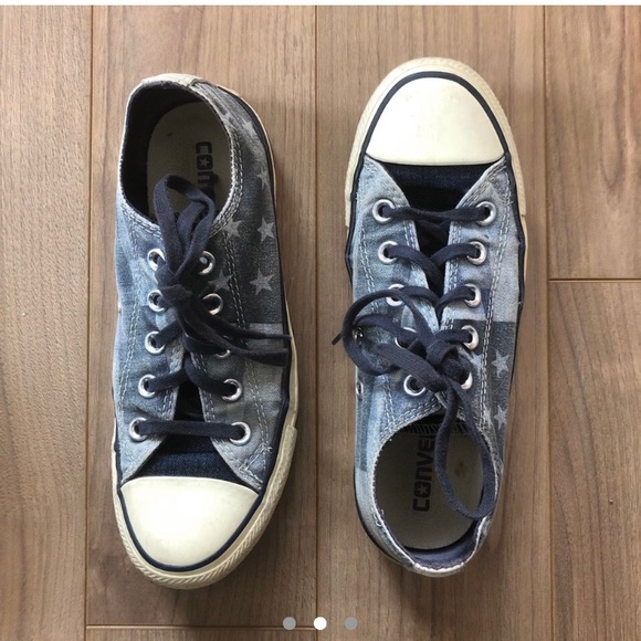 Denim Low Top Converse - Picture 2 of 3